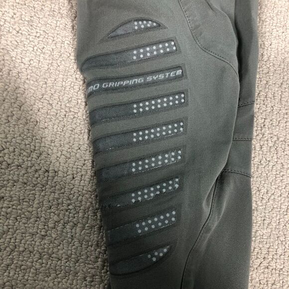 Animo Breeches Womens Gray Size IT 50 Knee Grip Italy Horse Riding READ - Picture 9 of 15